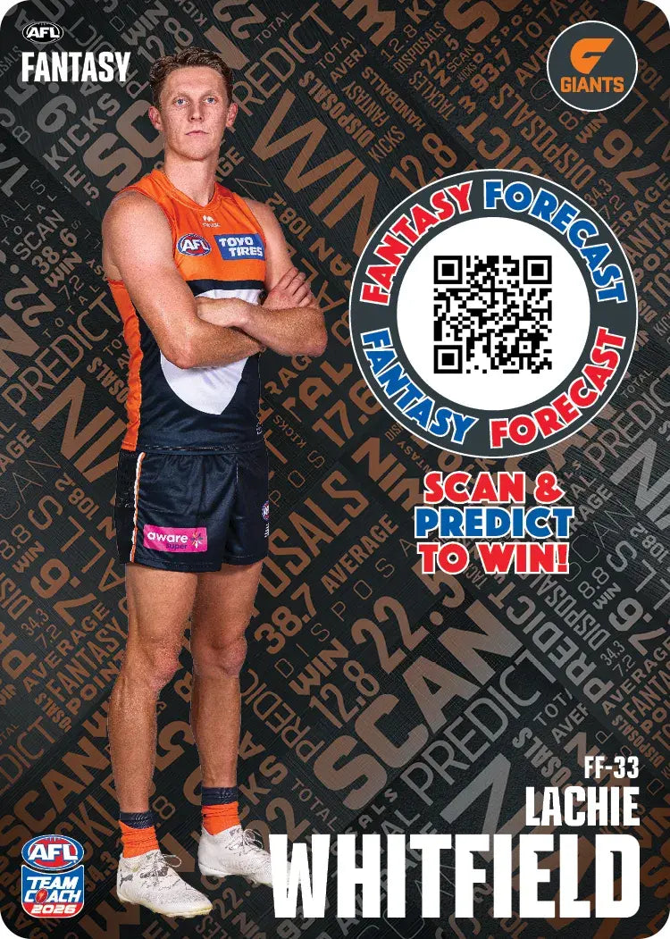 Teamcoach 2026 Fantasy Forecast #FF33 - Lachie Whitfield - GWS Giants