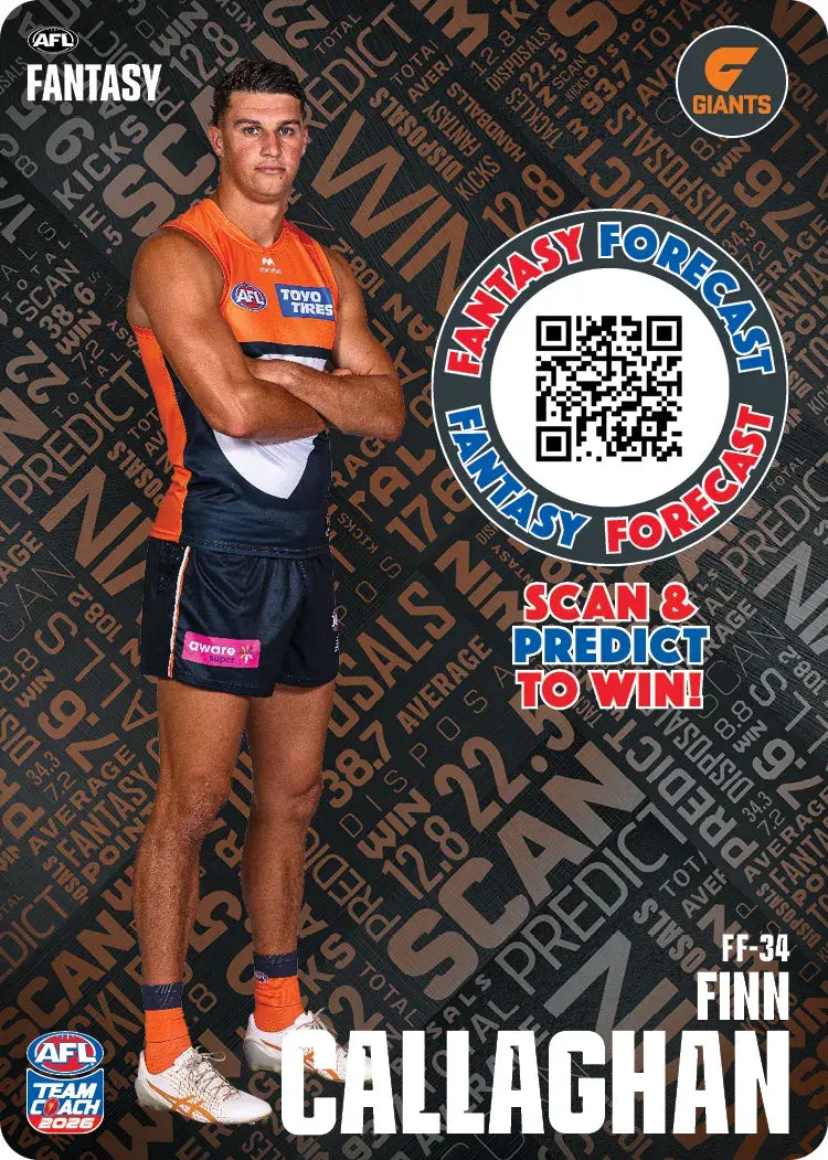 Teamcoach 2026 Fantasy Forecast #FF34 - Finn Callaghan - GWS Giants