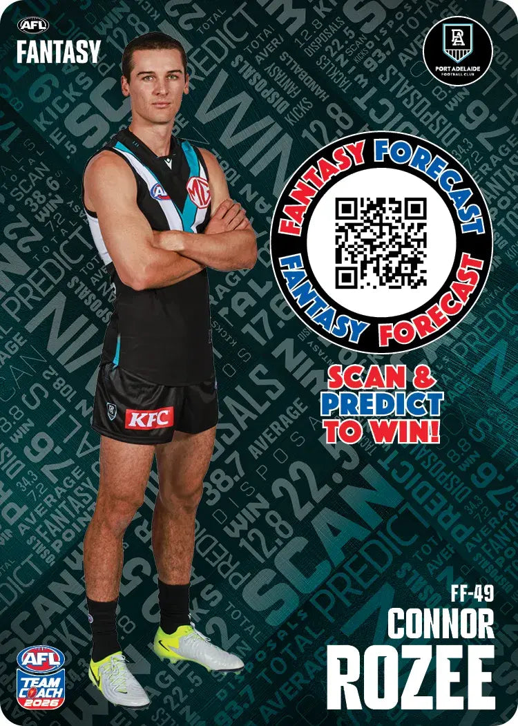 Teamcoach 2026 Fantasy Forecast #FF49 - Connor Rozee - Port Adelaide