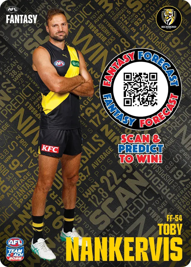 Teamcoach 2026 Fantasy Forecast #FF54 - Toby Nankervis - Richmond