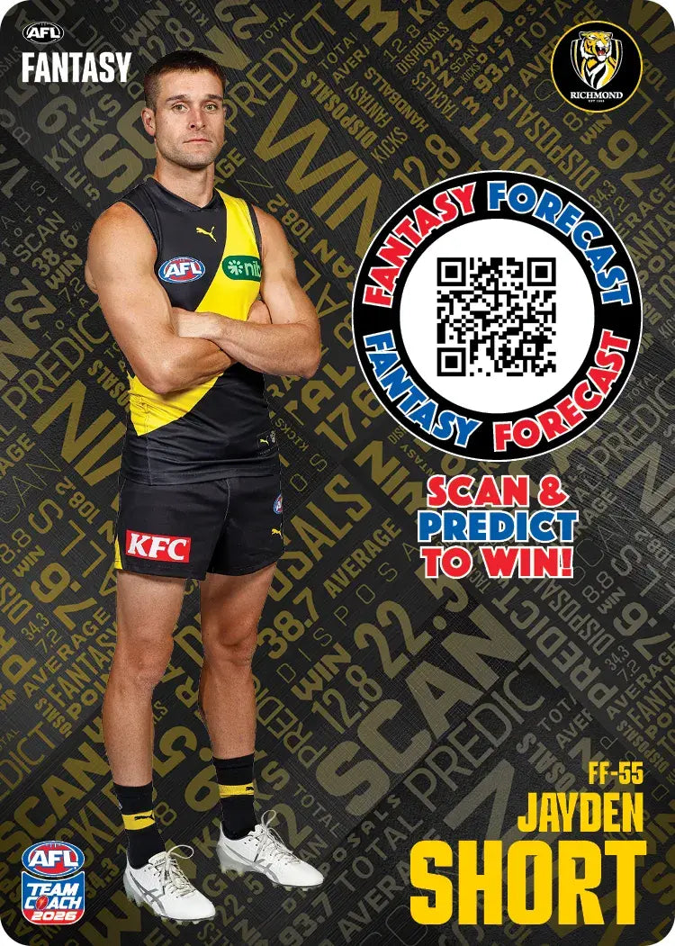 Teamcoach 2026 Fantasy Forecast #FF55 - Jayden Short - Richmond