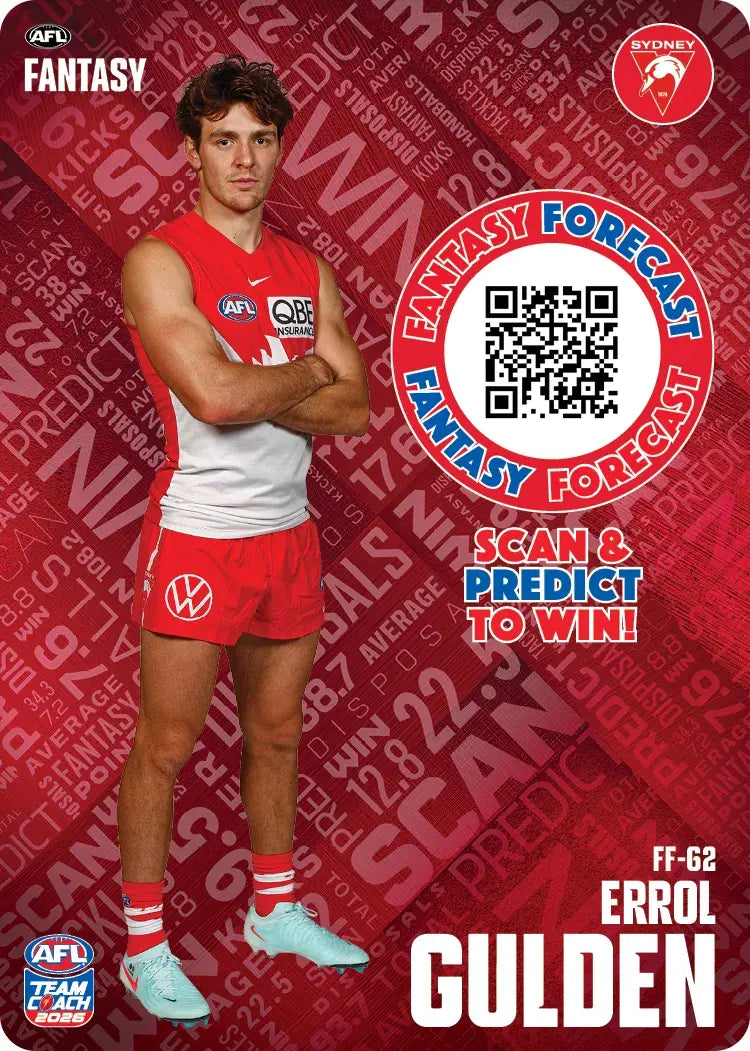 Teamcoach 2026 Fantasy Forecast #FF62 - Errol Gulden - Sydney Swans