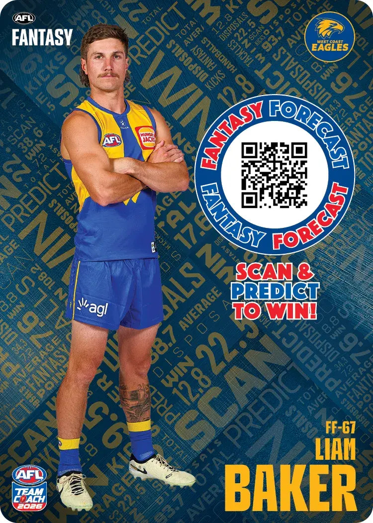 Teamcoach 2026 Fantasy Forecast #FF67 - Liam Baker - West Coast Eagles