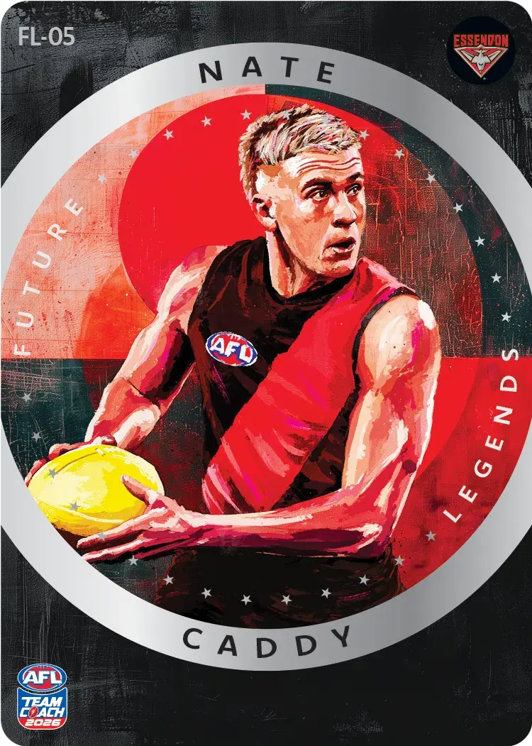 Teamcoach 2026 Future Legends Team FL-05 Nate Caddy - Essendon Bombers