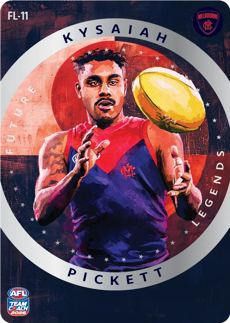 Teamcoach 2026 Future Legends Team FL-11 Kysaiah Pickett - Melbourne Demons