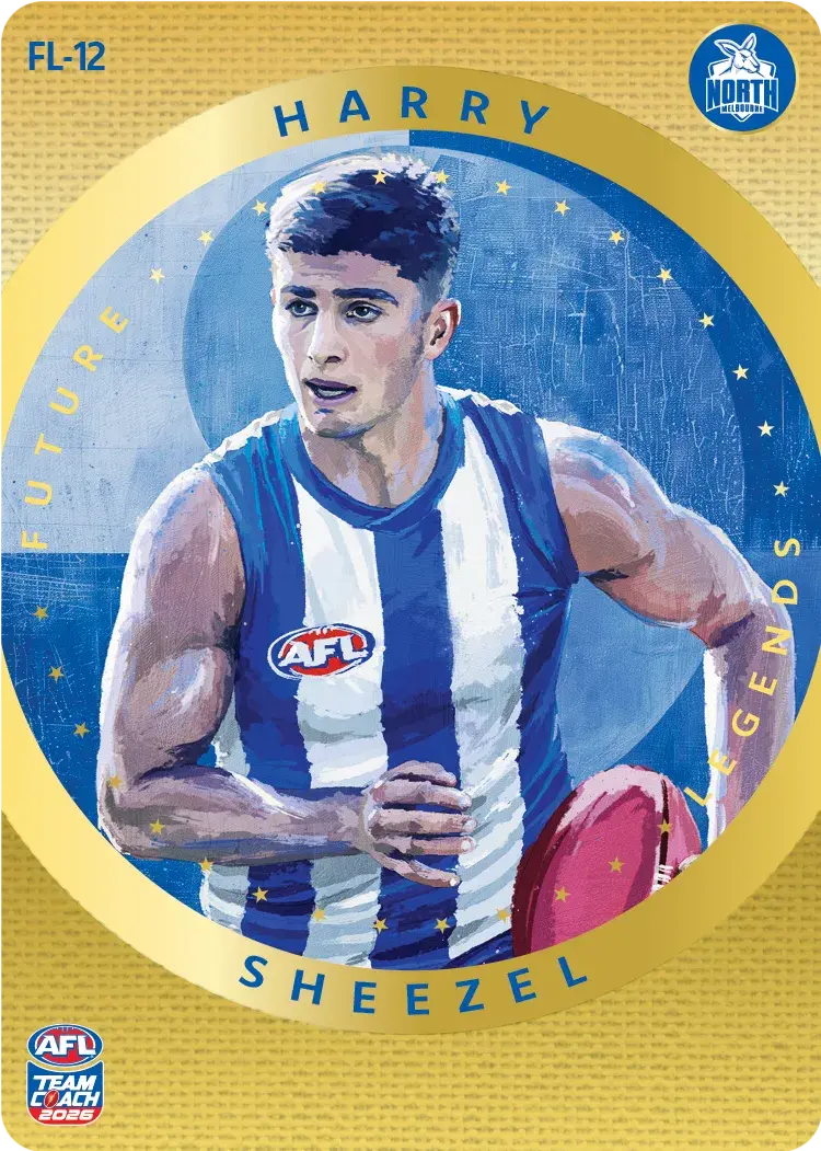 Teamcoach 2026 Future Legends Gold FL-12 Harry Sheezel - North Melbourne Kangaroos