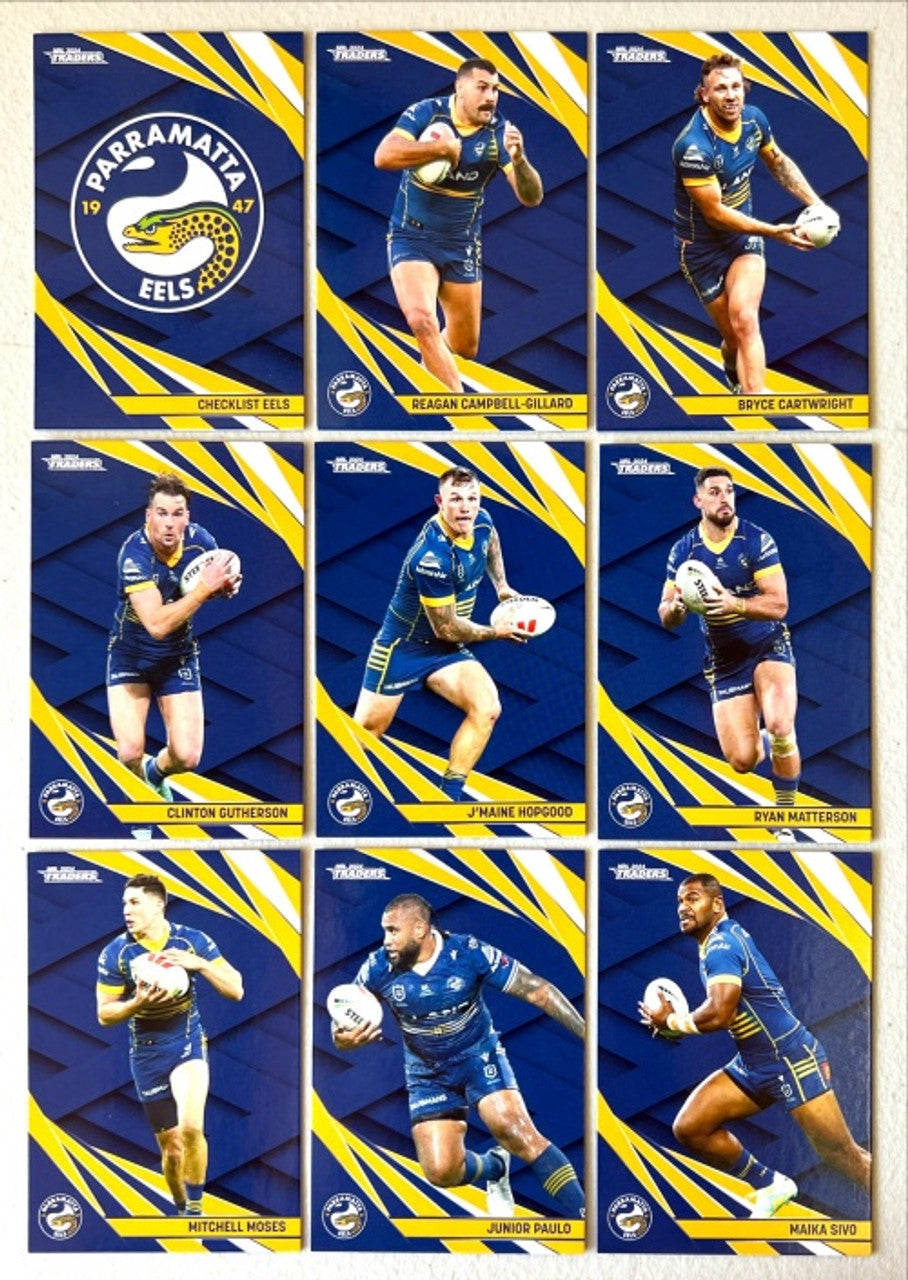 NRL 2024 Traders - Base Team Set 9 Cards - Parramatta Eels