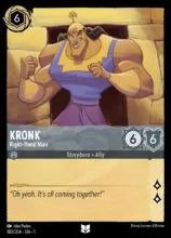 Lorcana - First Chapter - Kronk - Right-Hand Man - 183/204 - Uncommon