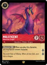 Lorcana - First Chapter - Maleficent - Monstrous Dragon - 113/204 - Legendary