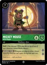 Lorcana - First Chapter - Mickey Mouse - Artful Rogue - 88/204 - Super Rare
