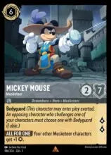 Lorcana - First Chapter - Mickey Mouse - Musketeer - 186/204 - Rare