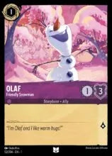Lorcana - First Chapter - Olaf - Friendly Snowman - 52/204 - Uncommon