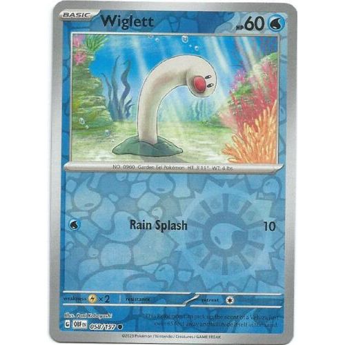 Pokemon TCG -Obsidian Flames -#58 -Wiglett -Common -Reverse Holo