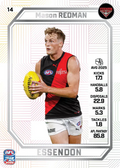 Teamcoach 2026 Base Pearl Card #14 Mason Redman - Essendon