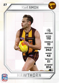 Teamcoach 2026 Base Pearl Card #27 Karl Amon - Hawthorn