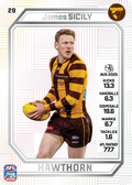 Teamcoach 2026 Base Pearl Card #29 James Sicily - Hawthorn