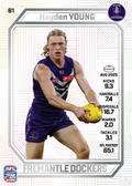 Teamcoach 2026 Base Pearl Card #81 Hayden Young - Fremantle