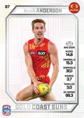 Teamcoach 2026 Base Pearl Card #87 Noah Anderson - Gold Coast Suns