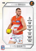 Teamcoach 2026 Base Pearl Card #189 Kieren Briggs - GWS Giants