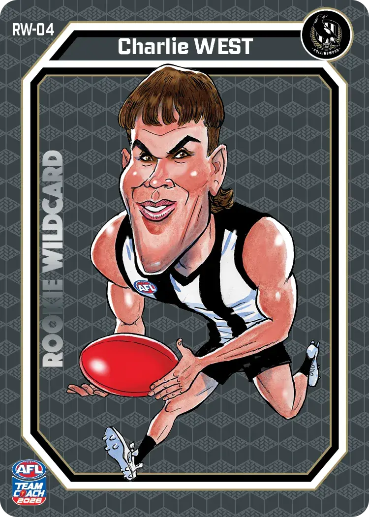 Teamcoach 2026 Rookie Wildcards Team RW-04 Charlie West - Collingwood Magpies