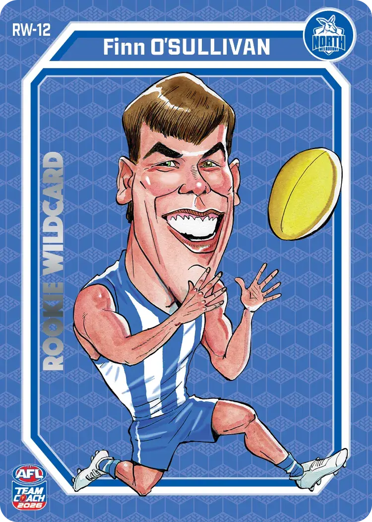 Teamcoach 2026 Rookie Wildcards Team RW-12 Finn O'Sullivan - North Melbourne Kangaroos