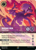 Disney Lorcana Set 2 Rise of the Floodborn. Madam Mim "Purple Dragon" Enchanted card.