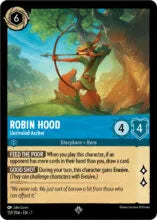 Lorcana - First Chapter - Robin Hood - Unrivaled Archer - 157/204 - Super Rare