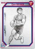 Teamcoach 2026 Sculpture Wildcards Silver SCW-02 Cam Rayner - Brisbane Lions