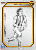 Teamcoach 2026 Sculpture Wildcards Silver SCW-10 Will Day - Hawthorn Hawks