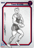 Teamcoach 2026 Sculpture Wildcards Silver SCW-11 Trent Rivers - Melbourne Demons