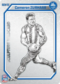 Teamcoach 2026 Sculpture Wildcards Silver SCW-12 Cameron Zurhaar - North Melbourne Kangaroos