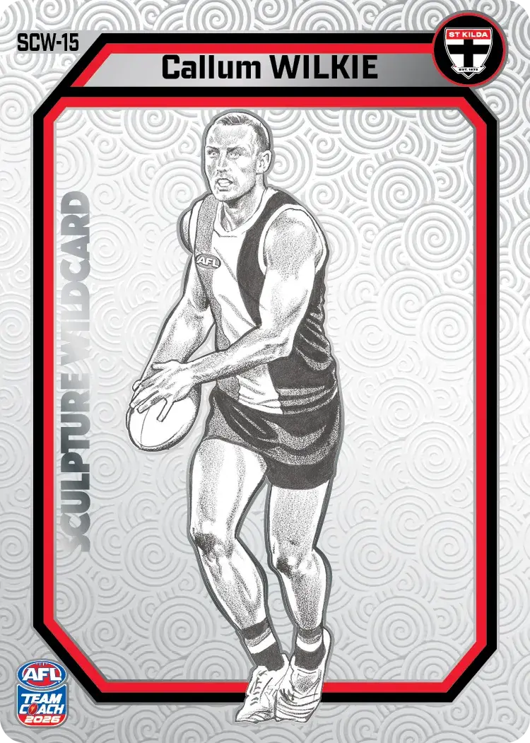 Teamcoach 2026 Sculpture Wildcards Silver SCW-15 Callum Wilkie - St Kilda Saints
