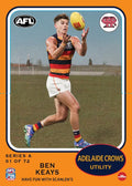 Teamcoach 2026 Scanlens Die-Cut #1 Ben Keays - Adelaide Crows