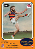 Teamcoach 2026 Scanlens Die-Cut #3 Riley Thilthorpe - Adelaide Crows