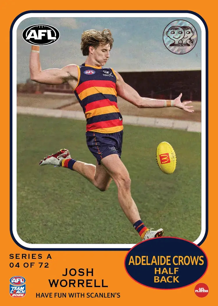 Teamcoach 2026 Scanlens Retro #4 Josh Worrell - Adelaide Crows