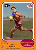 Teamcoach 2026 Scanlens Die-Cut #5 Zac Bailey - Brisbane Lions