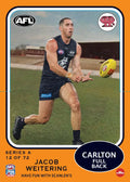 Teamcoach 2026 Scanlens Die-Cut #12 Jacob Weitering - Carlton Blues