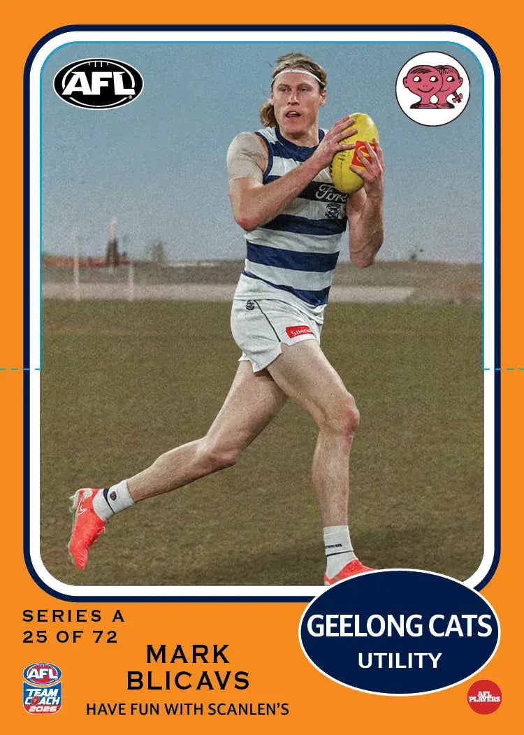 Teamcoach 2026 Scanlens Die-Cut #25 Mark Blicavs - Geelong Cats