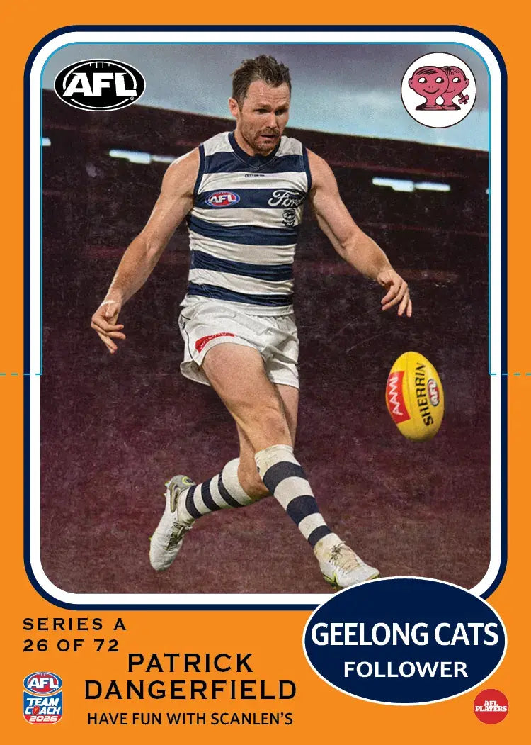 Teamcoach 2026 Scanlens Die-Cut #26 Patrick Dangerfield - Geelong Cats