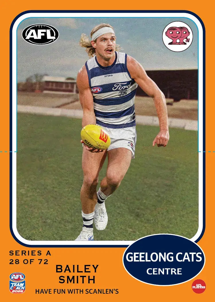 Teamcoach 2026 Scanlens Die-Cut #28 Bailey Smith - Geelong Cats