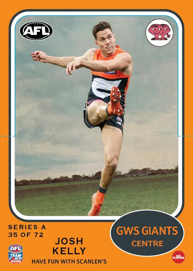 Teamcoach 2026 Scanlens Die-Cut #35 Josh Kelly - GWS Giants