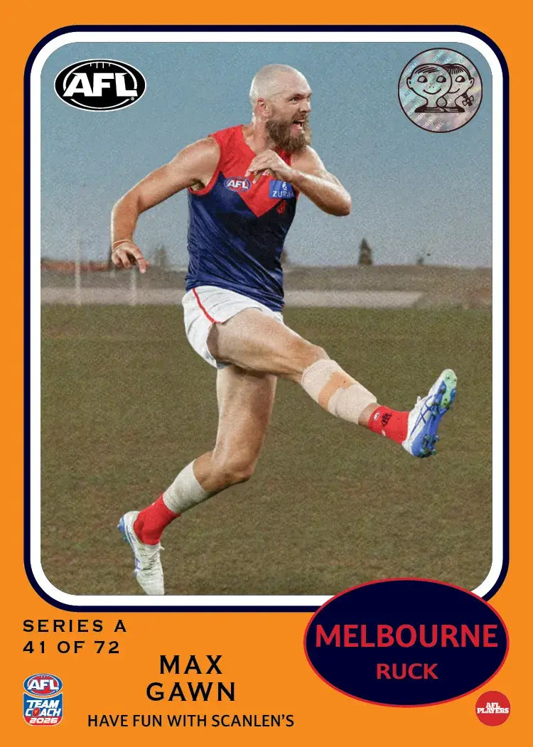 Teamcoach 2026 Scanlens Retro #41 Max Gawn - Melbourne Demons
