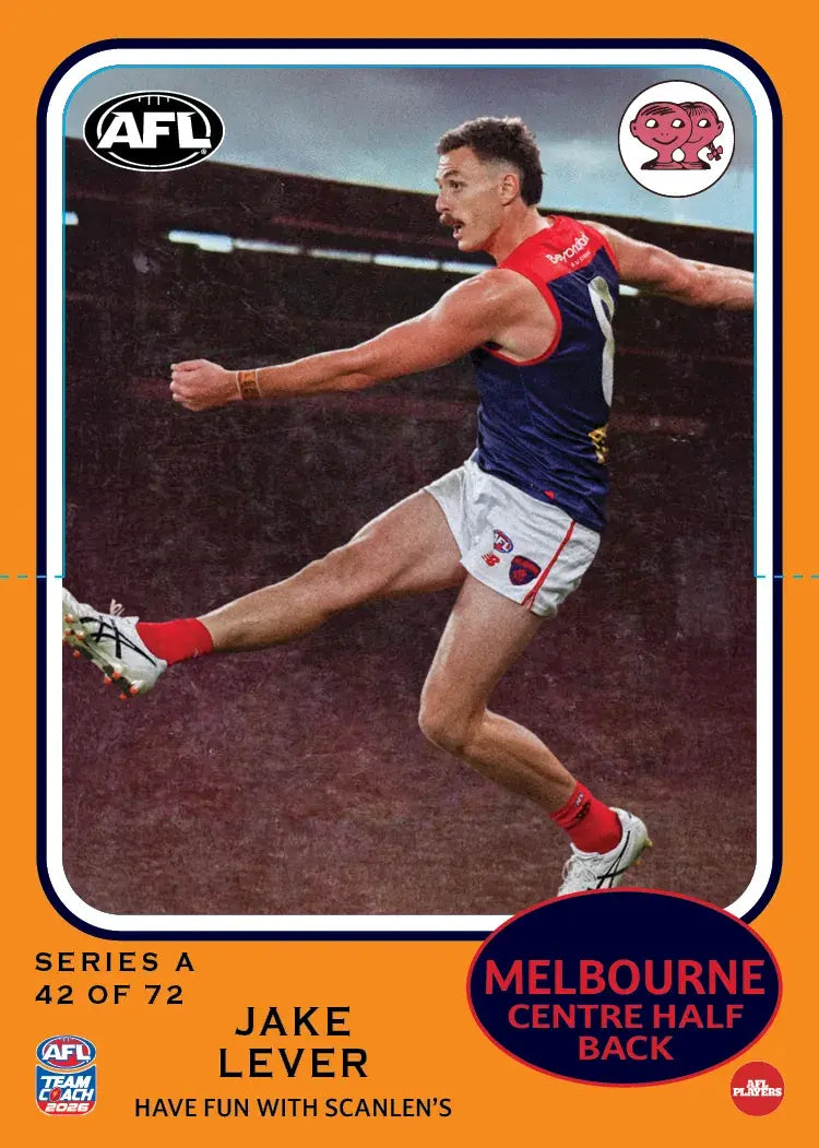 Teamcoach 2026 Scanlens Die-Cut #42 Jake Lever - Melbourne Demons