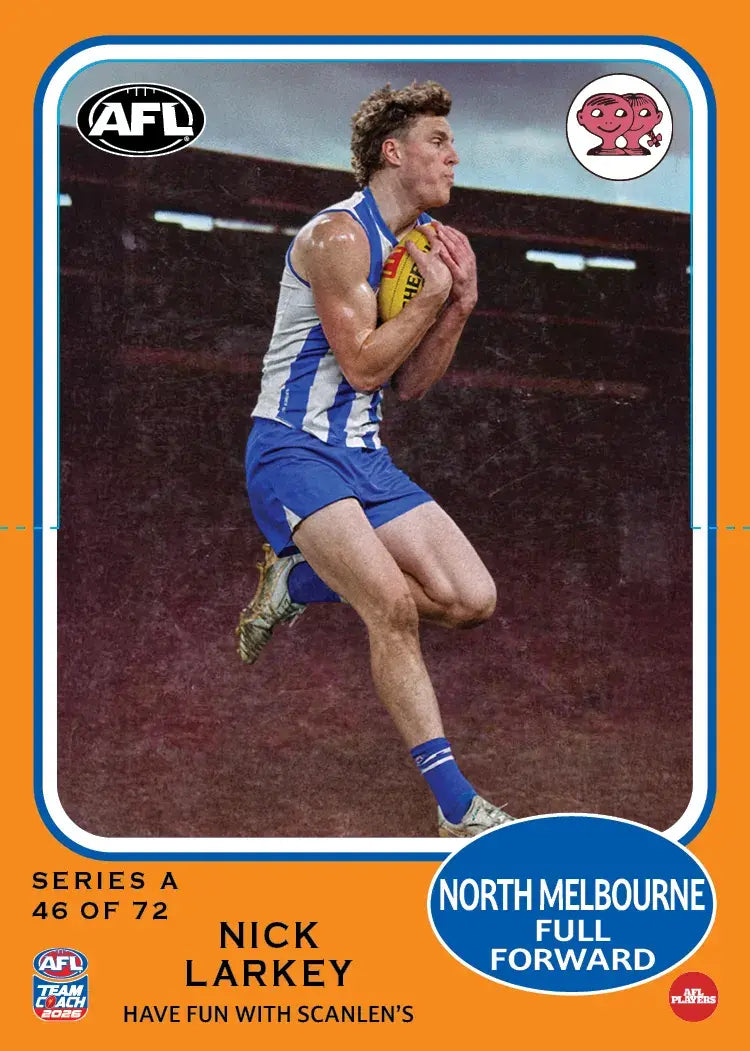 Teamcoach 2026 Scanlens Die-Cut #46 Nick Larkey - North Melbourne Kangaroos