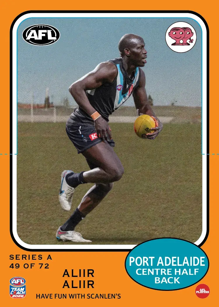 Teamcoach 2026 Scanlens Die-Cut #49 Aliir Aliir - Port Adelaide Power
