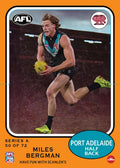 Teamcoach 2026 Scanlens Die-Cut #50 Miles Bergman - Port Adelaide Power