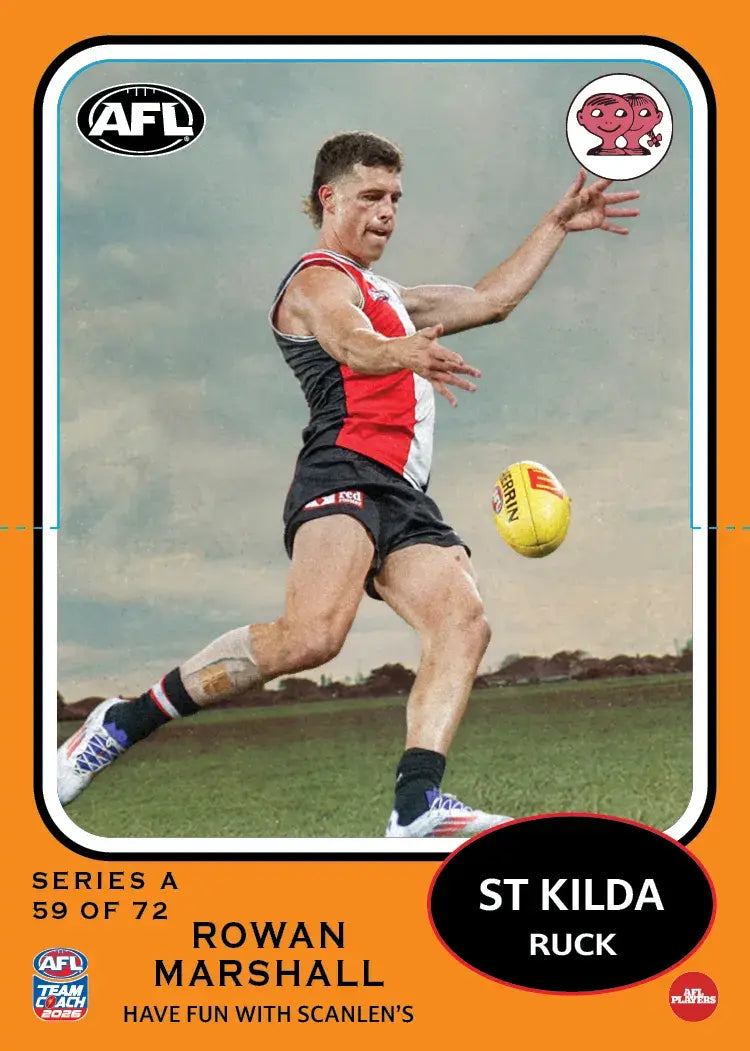 Teamcoach 2026 Scanlens Die-Cut #59 Rowan Marshall - St Kilda Saints