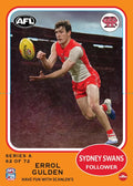 Teamcoach 2026 Scanlens Die-Cut #62 Errol Gulden - Sydney Swans