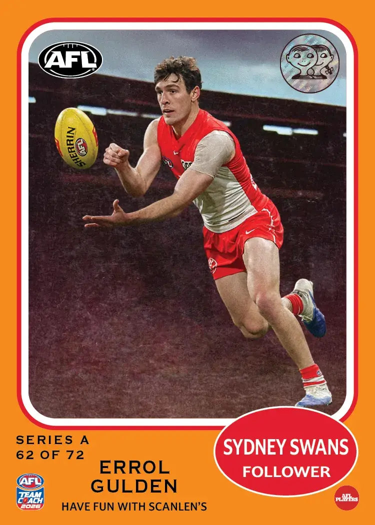 Teamcoach 2026 Scanlens Retro #62 Errol Gulden - Sydney Swans