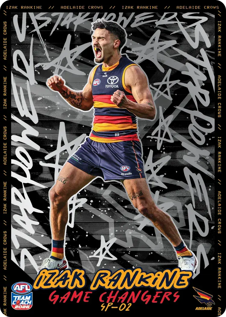 Teamcoach 2026 Star Powers Silver SP-02 Izak Rankine - Adelaide Crows